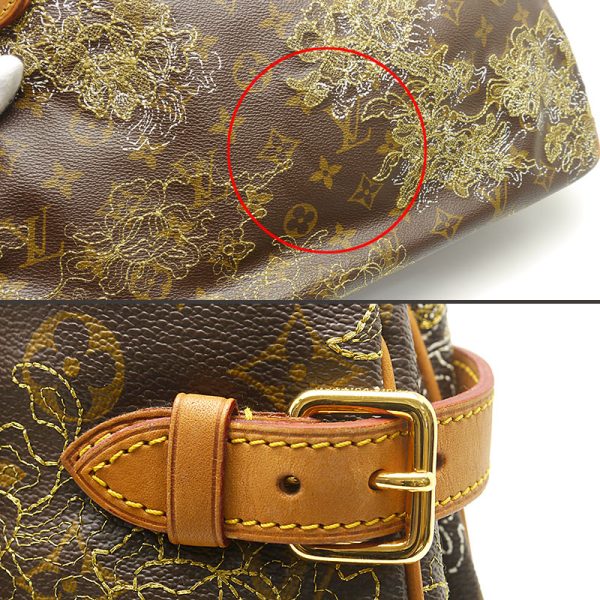 6h0315 4 Louis Vuitton LV Batignolles Danthelle embroidery Shoulder bag