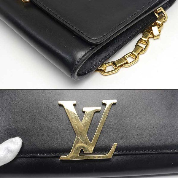 6h0504 4 Louis Vuitton LV Louise GM shoulder bag leather clutch bag