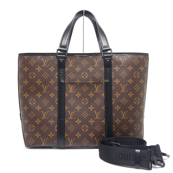 6h0515 1 Louis Vuitton LV Weekend Tote PM Macassar 2WAY