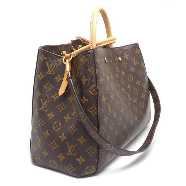 6h0528 2 Louis Vuitton LV Montaigne GM M41067 Monogram 2WAY handbag