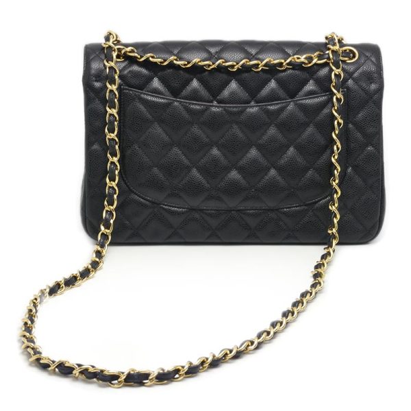 6h0577 3 CHANEL Matelasse 30 Chain Shoulder Bag Caviar Skin Black x Gold Hardware