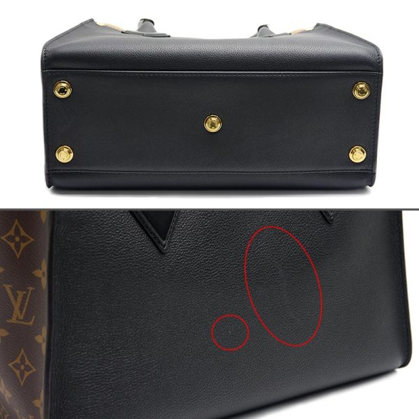 6h0595 4 Louis Vuitton LV On My Side MM M53823 Noir 2WAY tote bag