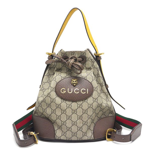 6h0625 1 GUCCI 2WAY Backpack GG Supreme Canvas