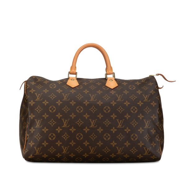 6ommkgkv3t3oipea 1 Louis Vuitton Monogram Speedy 40 Boston Bag M41522 Brown