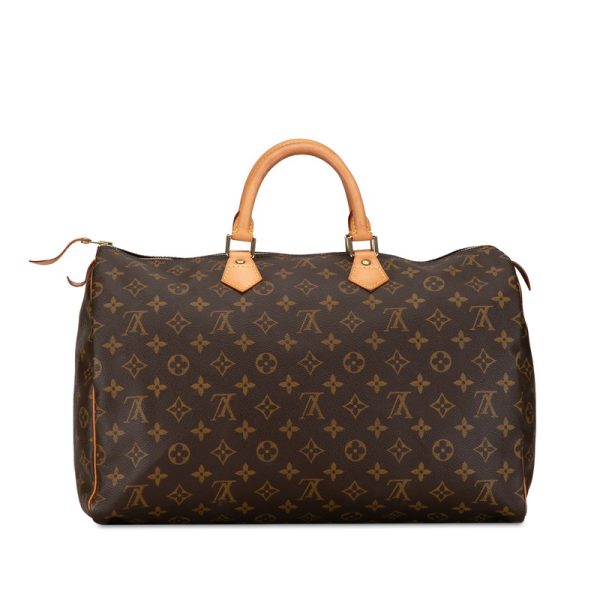 6ommkgkv3t3oipea 3 Louis Vuitton Monogram Speedy 40 Boston Bag M41522 Brown