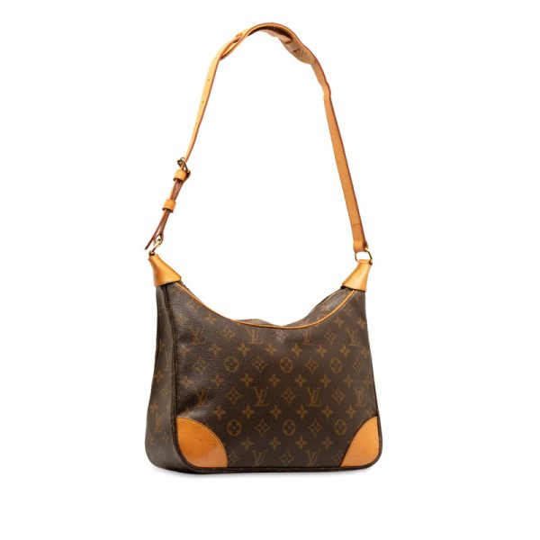 6p3axscszlvk8zse 2 Louis Vuitton Monogram Boulogne 30 Shoulder Bag Brown