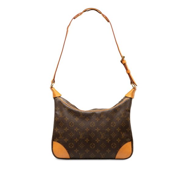 6p3axscszlvk8zse 3 Louis Vuitton Monogram Boulogne 30 Shoulder Bag Brown