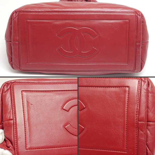 6sh0241 3 CHANEL Coco Cocoon PM tote bag red reversible