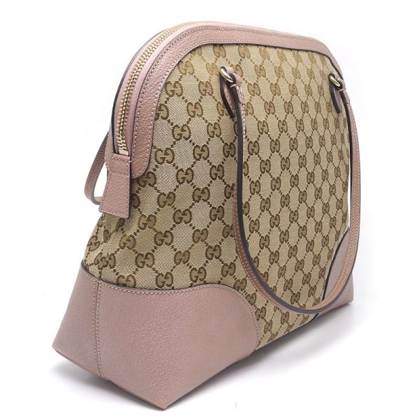 6sh0283 2 GUCCI tote bag GG canvas shoulder bag pink beige