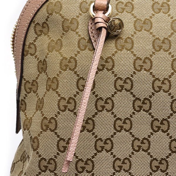 6sh0283 7 GUCCI tote bag GG canvas shoulder bag pink beige