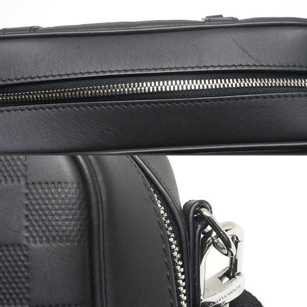 6sh0426 6 Louis Vuitton LV Sirius Damier Infini Shoulder Bag Black