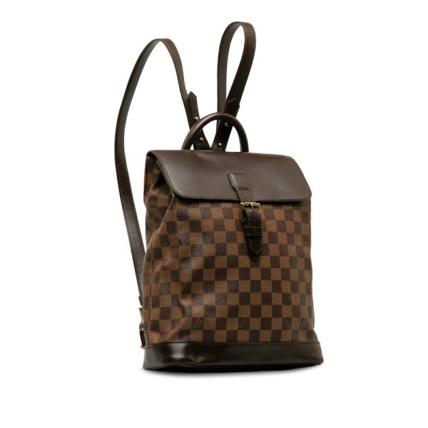 6wue1ttkx2r9vros 2 Louis Vuitton Damier Soho Rucksack Backpack Brown