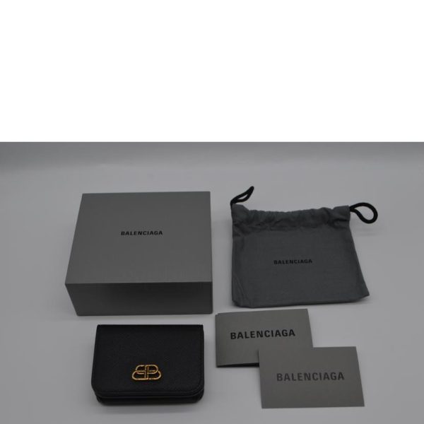 70014 6 Balenciaga Bb Mini Compact Bag Black