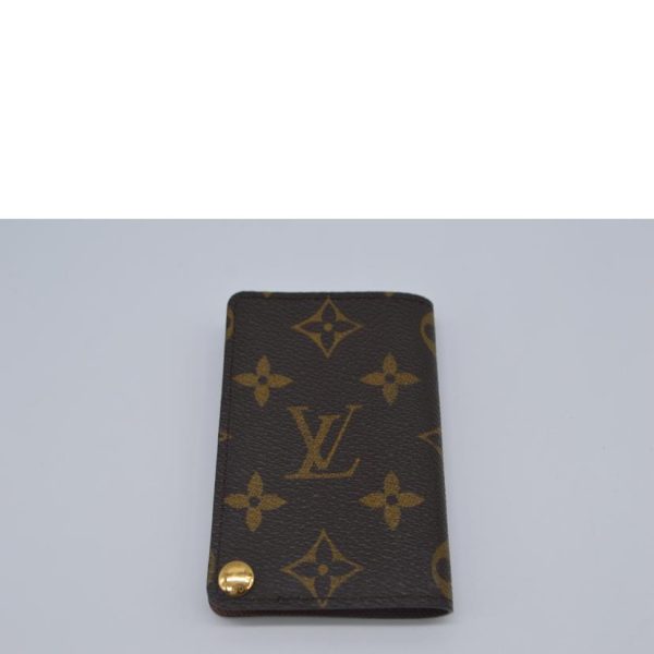 70038 2 Louis Vuitton Porte Carte Credit Pression Monogram Wallet