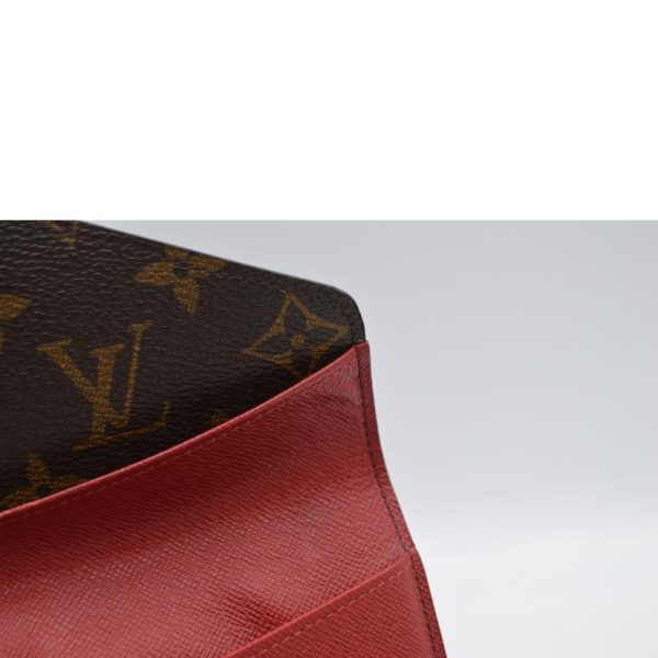 70199 11 Louis Vuitton Portefeuil Josephine Monogram Wallet Rouge Red