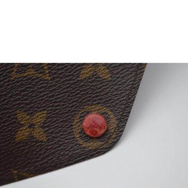 70199 9 Louis Vuitton Portefeuil Josephine Monogram Wallet Rouge Red