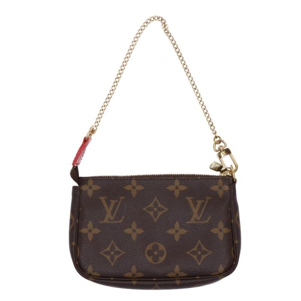 70234 2 Louis Vuitton Mini Pochette Accessory Vivienne Pouch Brown