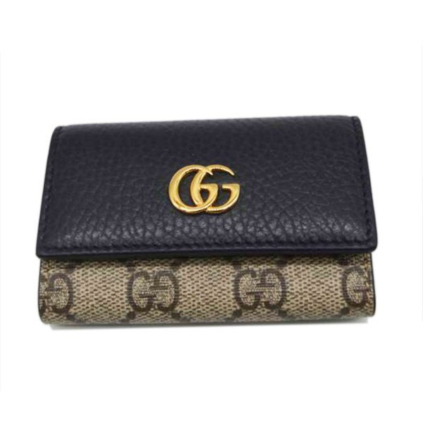 70243 1 GUCCI GG Marmont Leather Key Case