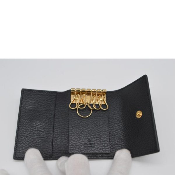 70243 4 GUCCI GG Marmont Leather Key Case