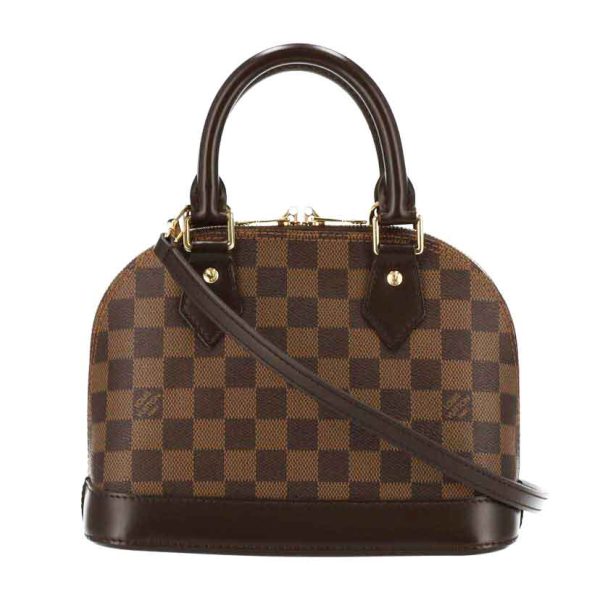 70297 1 Louis Vuitton Alma BB Damier Ebene Bag Brown