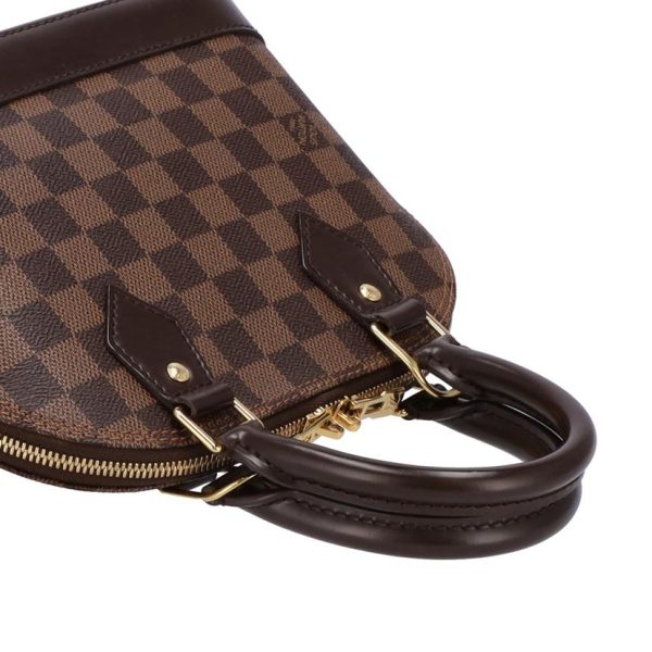 70297 4 Louis Vuitton Alma BB Damier Ebene Bag Brown