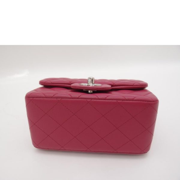 70339 3 Chanel Mini Matelasse Chain Shoulder Pink