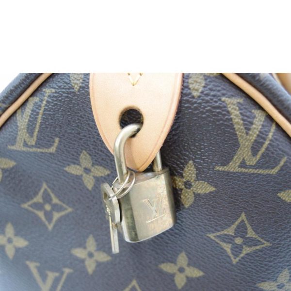 70398 7 Louis Vuitton Old Speedy 30 Monogram Bag Brown