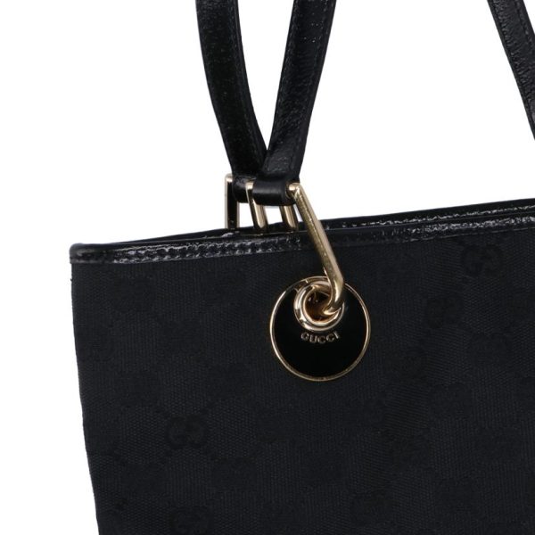 70405 6 Gucci GG Canvas Tote Bag Black