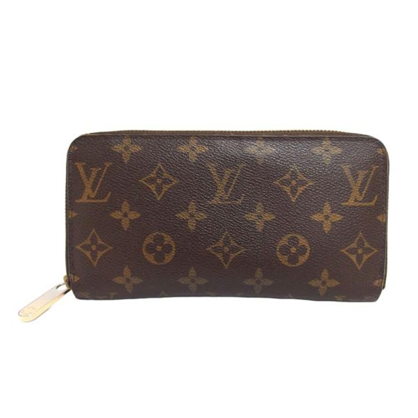 70441 1 Louis Vuitton Round Zipper Long Wallet Monogram Wallet Brown