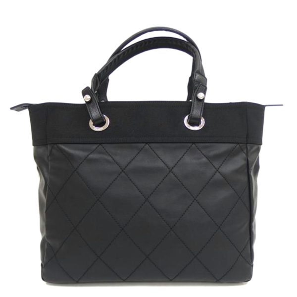 70491 1 CHANEL Paris Biarritz MM Tote Bag Black