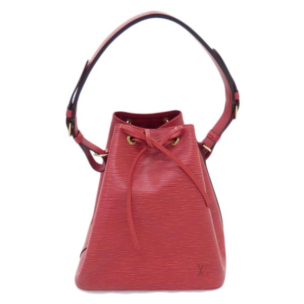 70559 1 Louis Vuitton Petit Noe Bucket Bag Epi Castilian Red