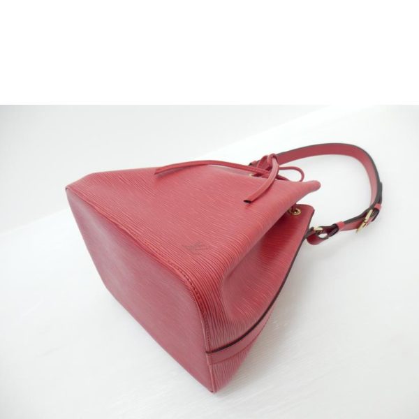 70559 3 Louis Vuitton Petit Noe Bucket Bag Epi Castilian Red