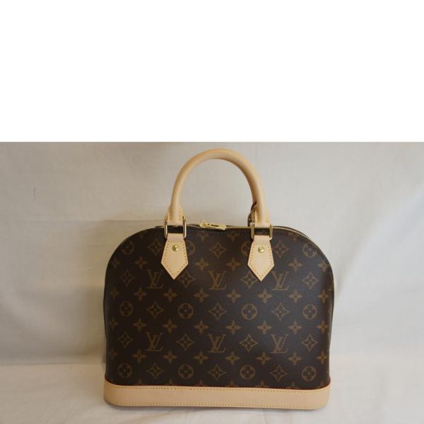 70607 2 Louis Vuitton Alma PM Bag Brown