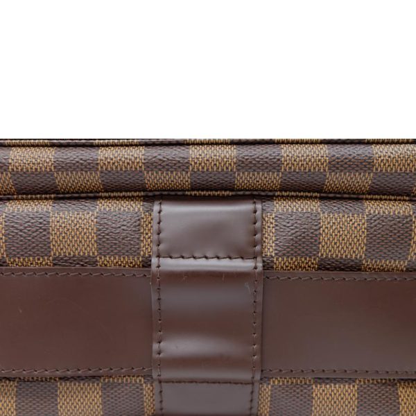 70635 6 Louis Vuitton Naviglio Damier Handbag Ebene Brown