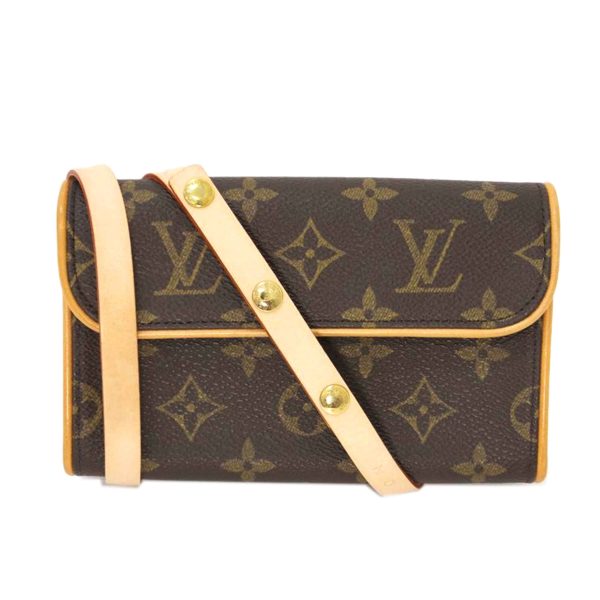 70638 1 Louis Vuitton Pochette Florentine Monogram Canvas Bag Brown