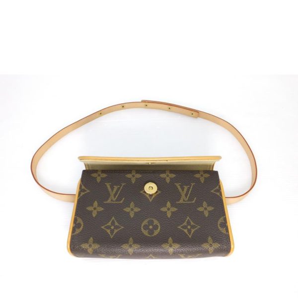 70638 4 Louis Vuitton Pochette Florentine Monogram Canvas Bag Brown