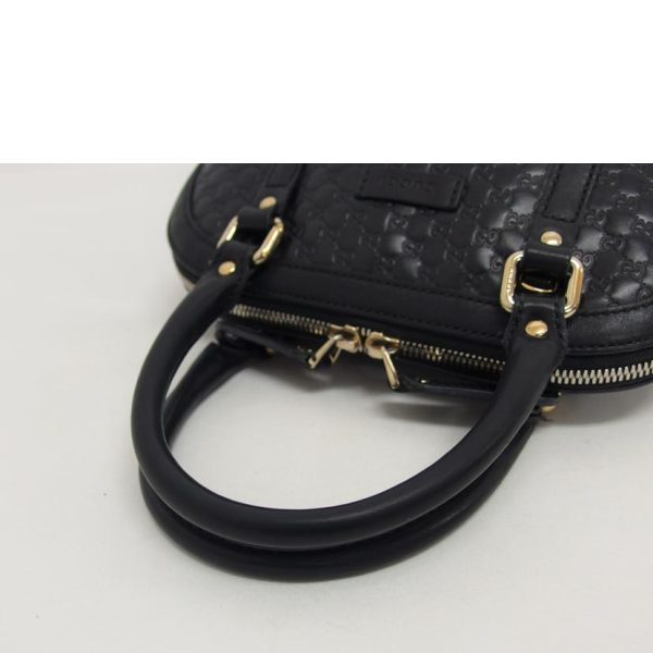 70645 4 Gucci Micro Guccissima Two Way Shoulder Bag Black