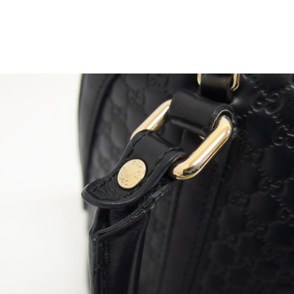 70645 8 Gucci Micro Guccissima Two Way Shoulder Bag Black