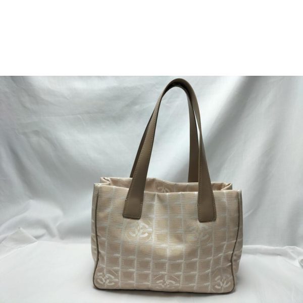 70656 2 Chanel Travel Line PM Tote Bag Beige