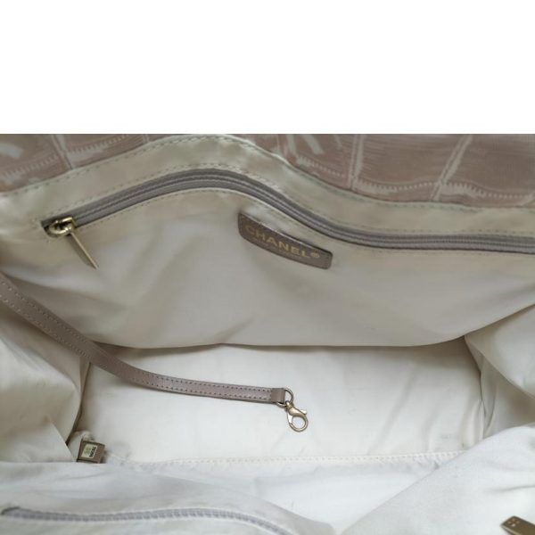 70656 5 Chanel Travel Line PM Tote Bag Beige