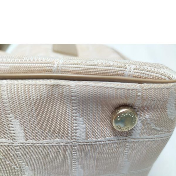 70656 7 Chanel Travel Line PM Tote Bag Beige