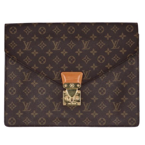 70666 1 Louis Vuitton Porte de Cumain Monogram Handbag Brown