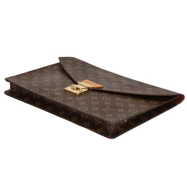 70666 3 Louis Vuitton Porte de Cumain Monogram Handbag Brown