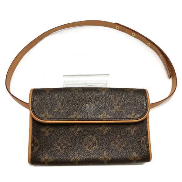 70713 1 Louis Vuitton Pochette Florentine Monogram Canvas Bag Brown