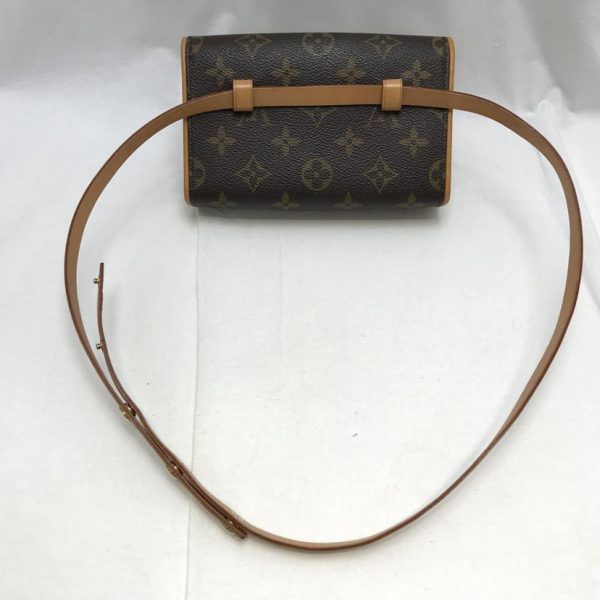 70713 2 Louis Vuitton Pochette Florentine Monogram Canvas Bag Brown