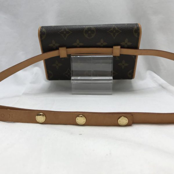 70713 4 Louis Vuitton Pochette Florentine Monogram Canvas Bag Brown