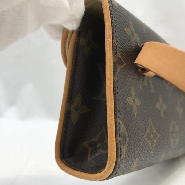 70713 6 Louis Vuitton Pochette Florentine Monogram Canvas Bag Brown