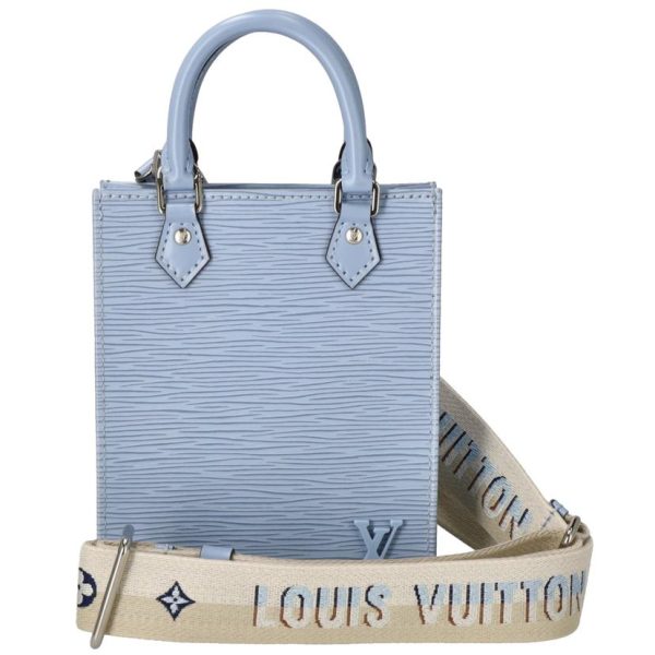 70727 1 Louis Vuitton Petite Sac Plat Epi Bag Blue