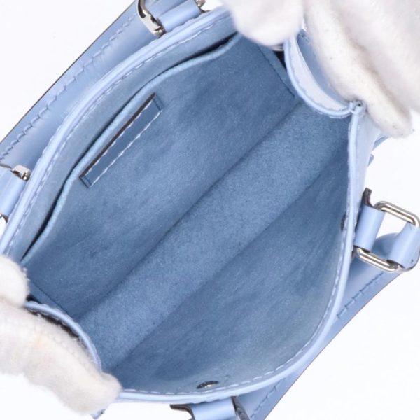 70727 5 Louis Vuitton Petite Sac Plat Epi Bag Blue