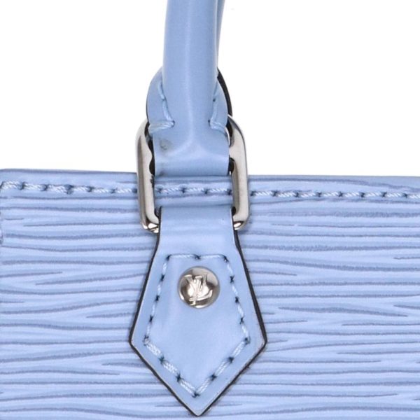 70727 9 Louis Vuitton Petite Sac Plat Epi Bag Blue